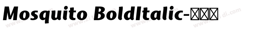 Mosquito BoldItalic字体转换